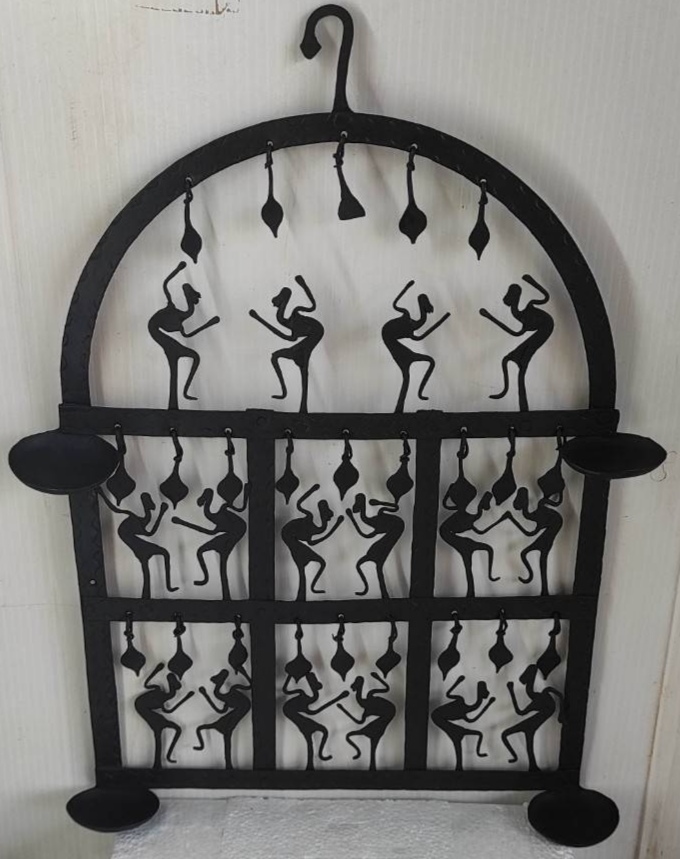 Iron Hanging Oil Lamp – Dome Cover Design