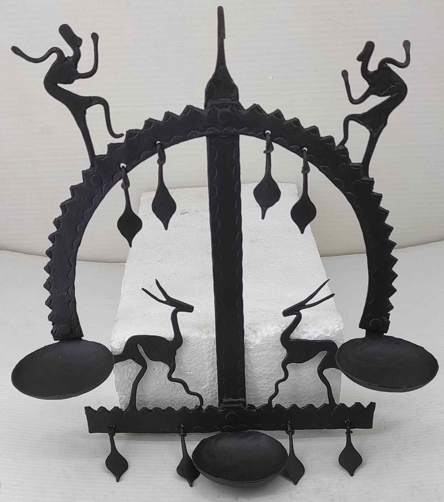 Iron Hanging Oil Lamp – Single Ring Balance
