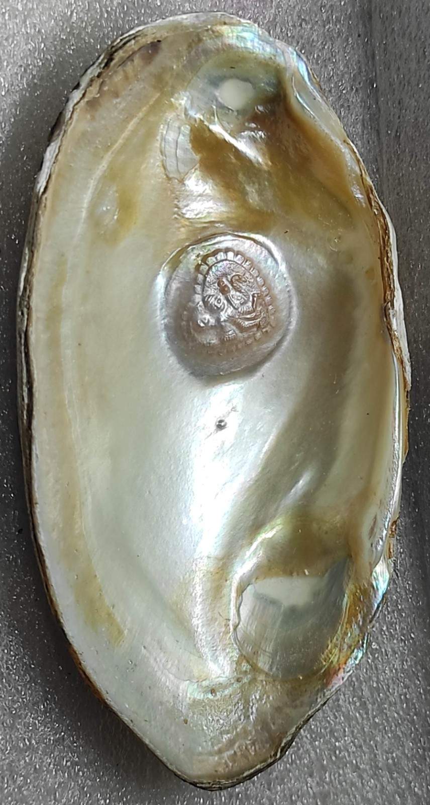 Cultured Pearl with Elegant Heart Design 11mm White – Nucleus-Based