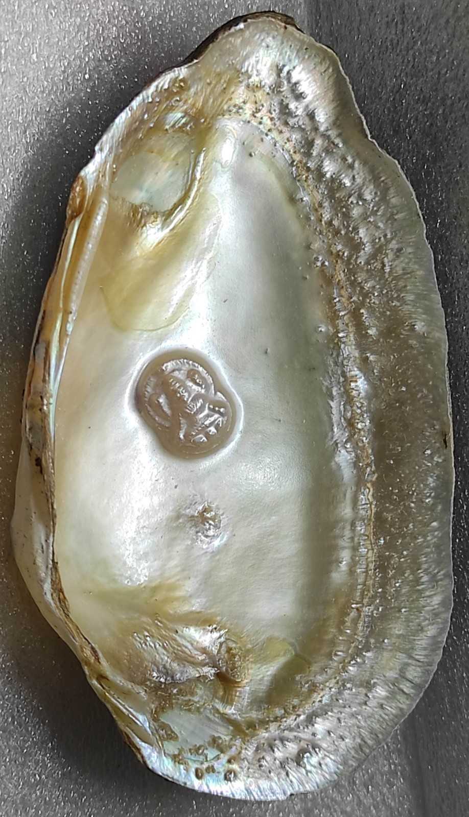 Cultured Pearl Artistic Divine Face – 11mm Nucleus-Grown, Spiritual