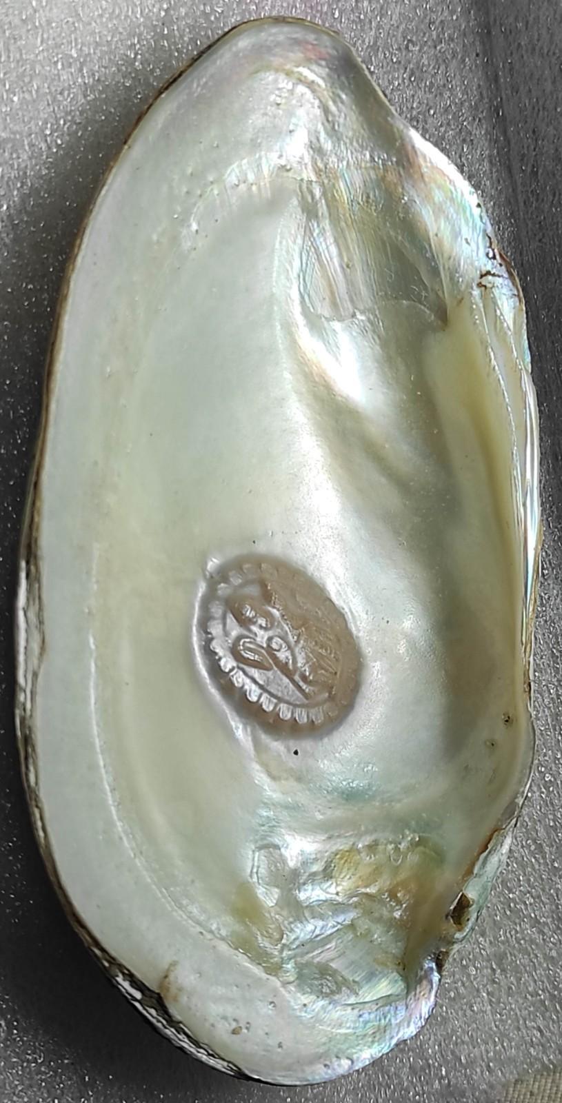 Cultured Pearl with Divine Motif 11mm White – Nucleus-Based