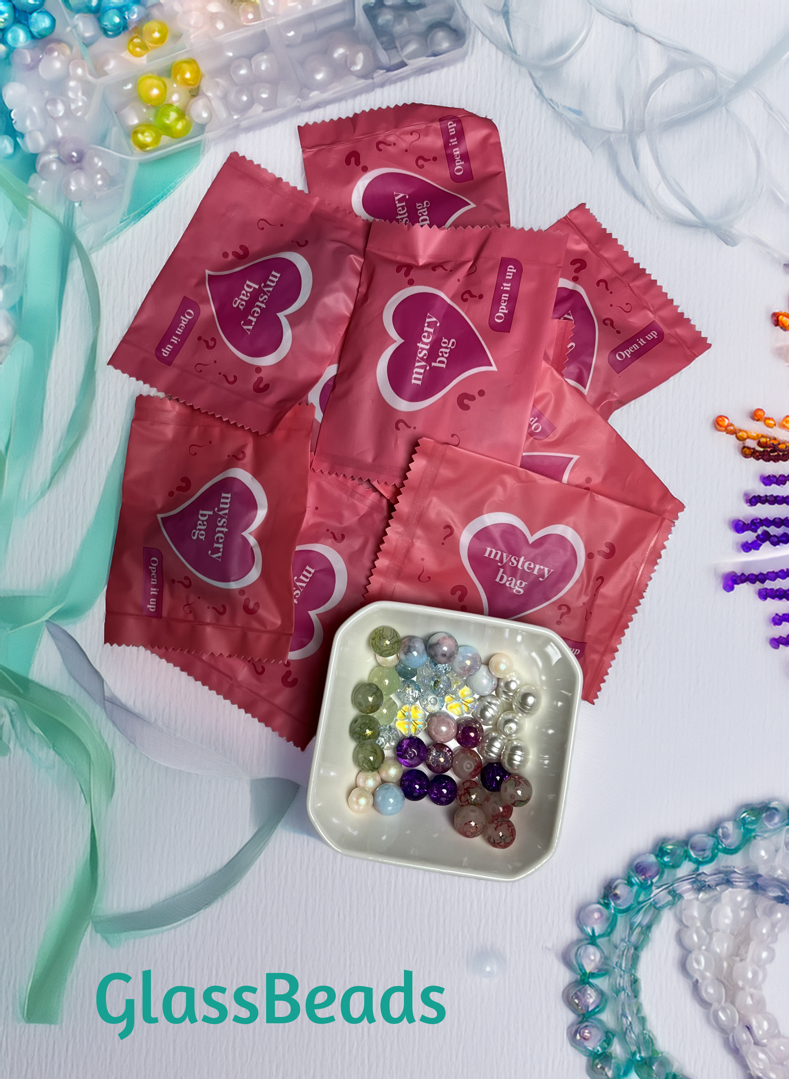 Glass Beads Mystery Bags