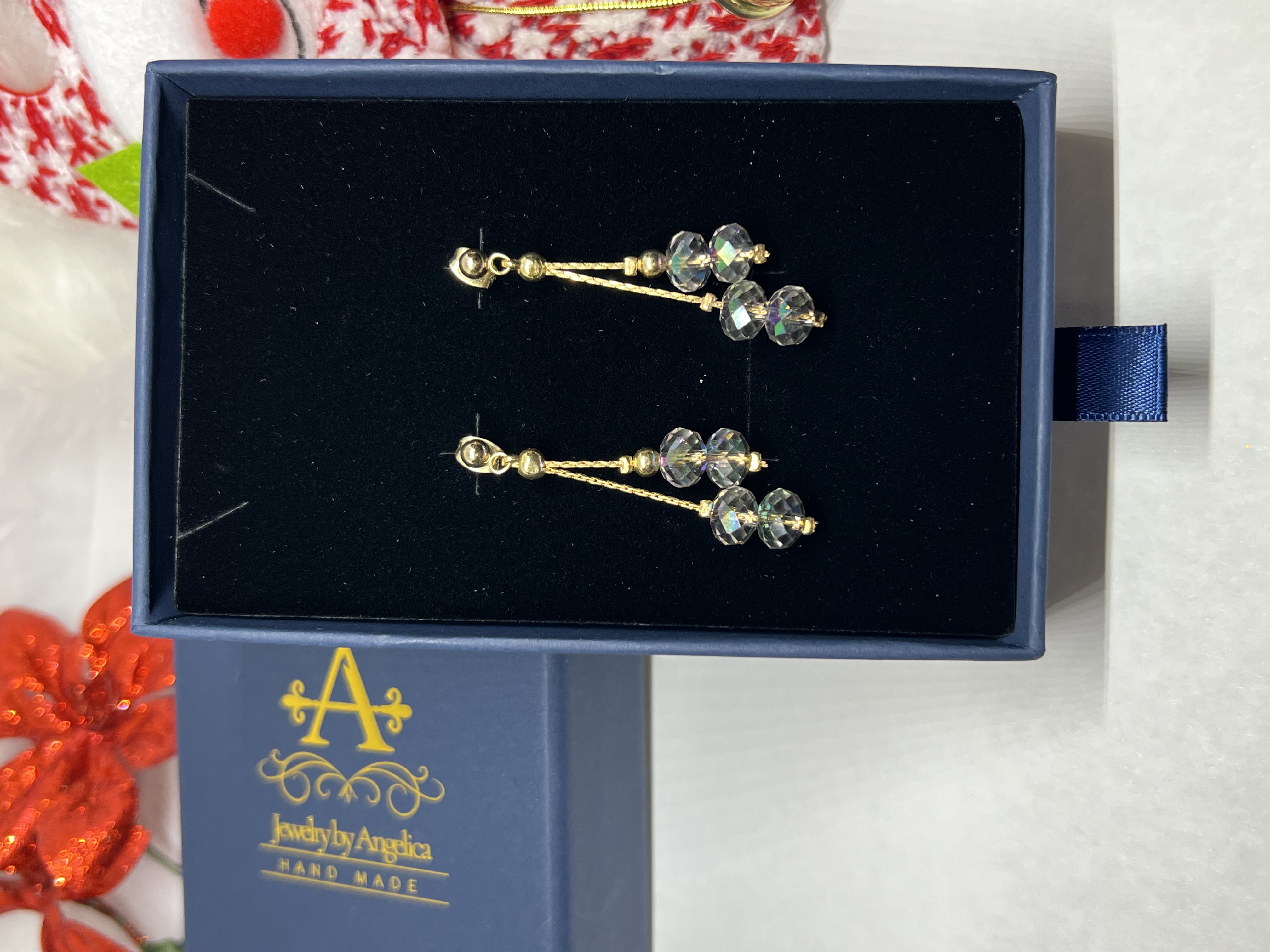 Light green aurora with Cat pendant Jewelry Set