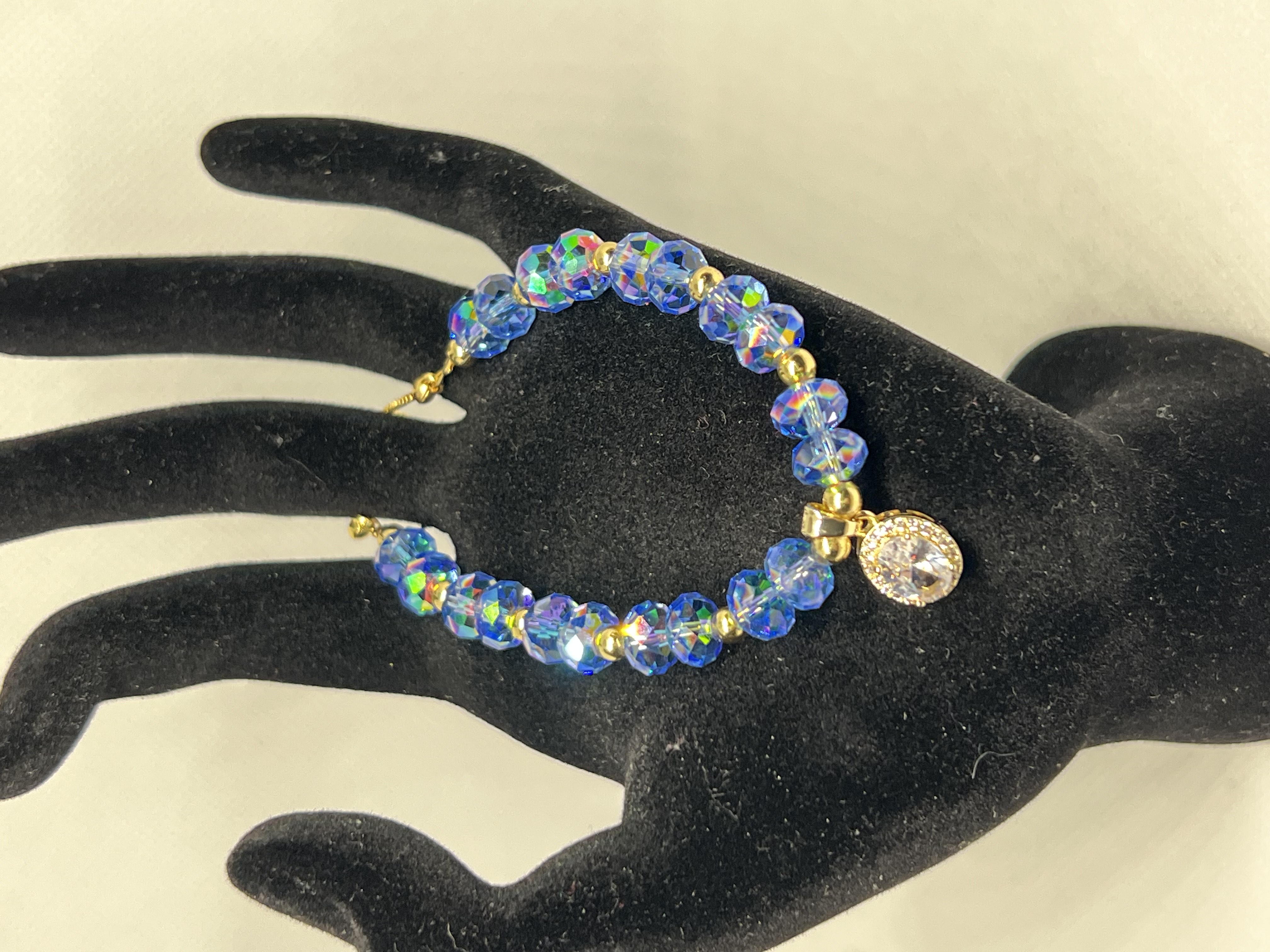 Blue Crystal Jewelry Set