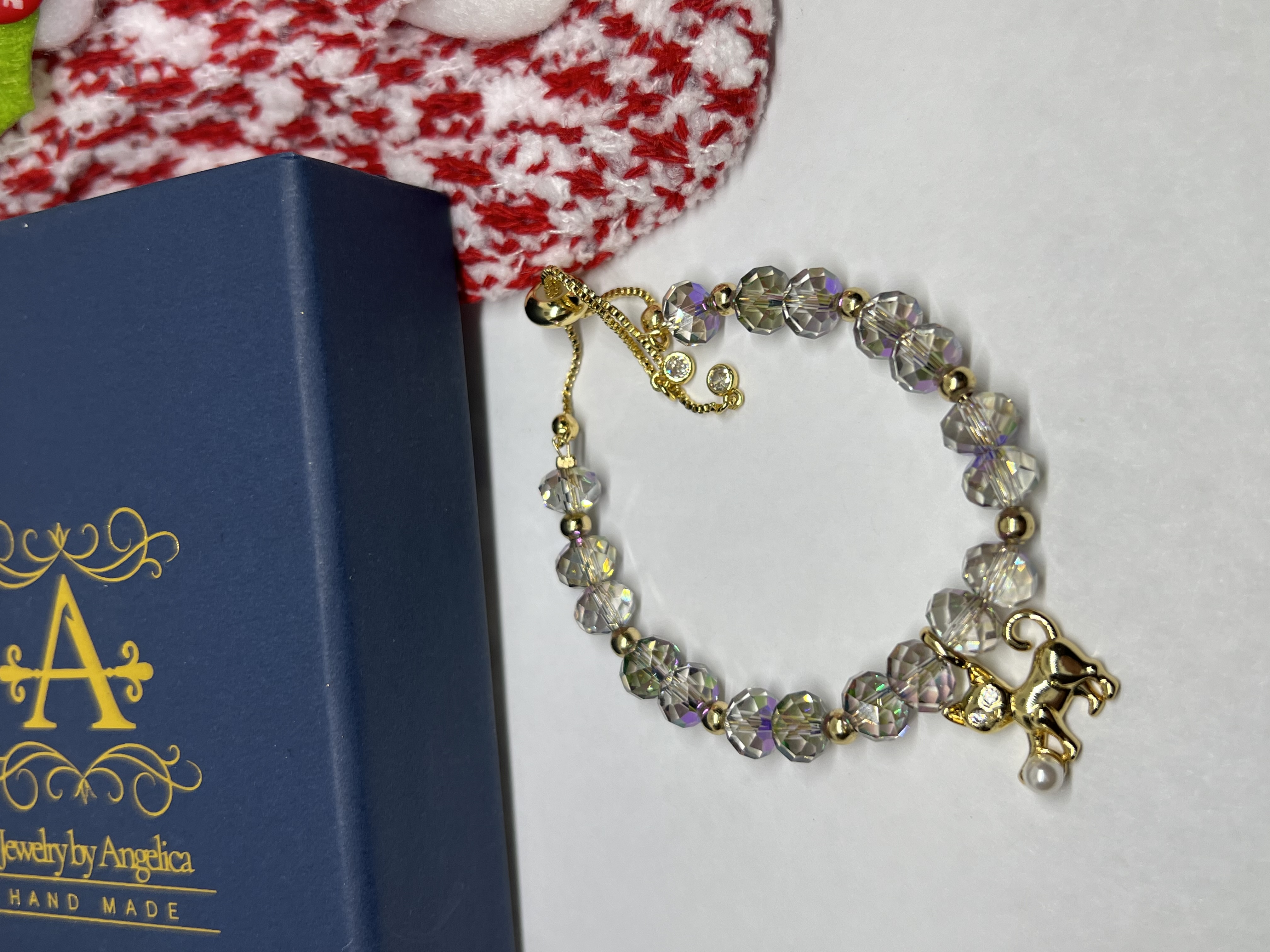 Light green aurora with Cat pendant Jewelry Set