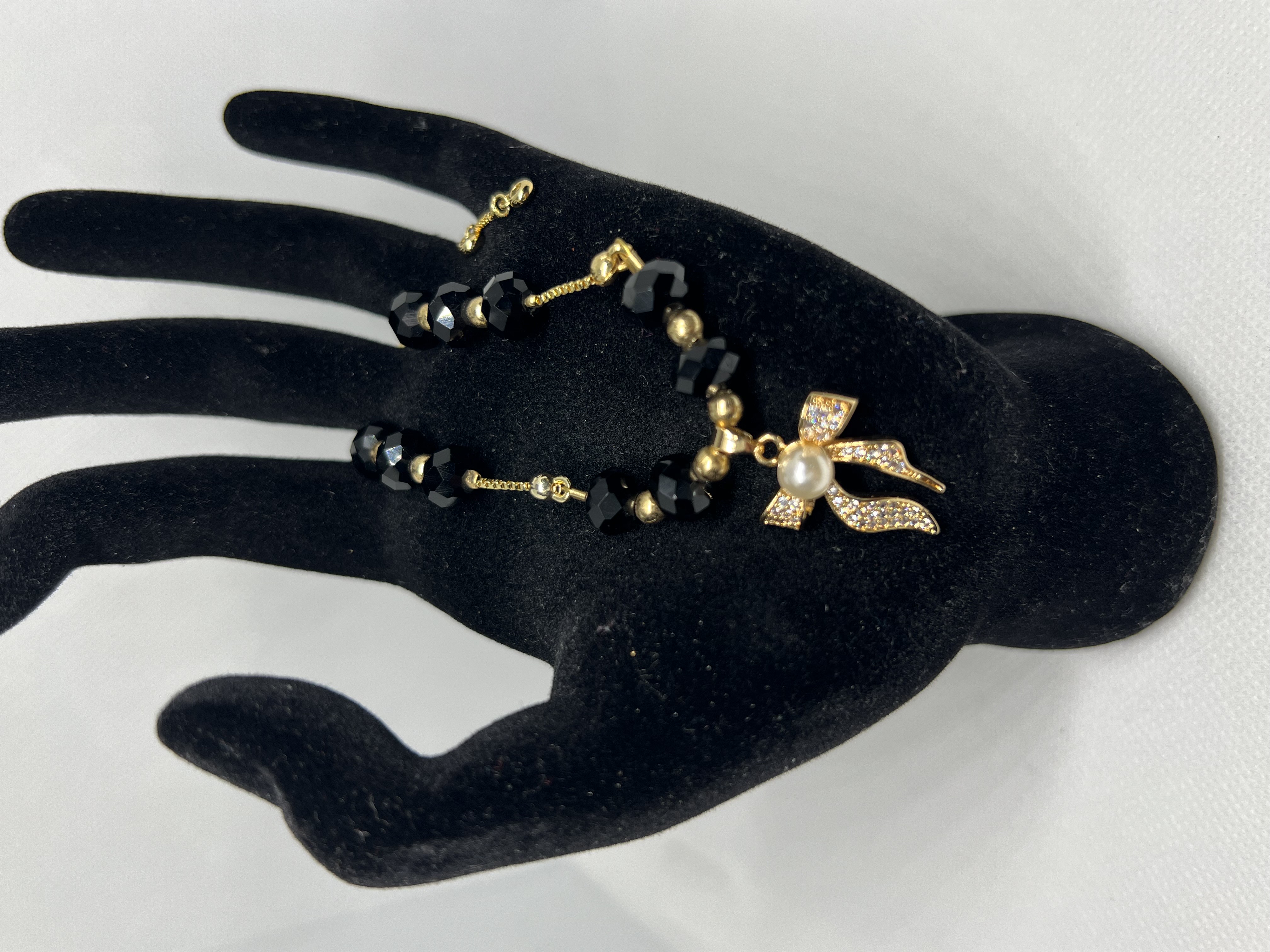 Elegant Black crystal Beads Jewelry Set