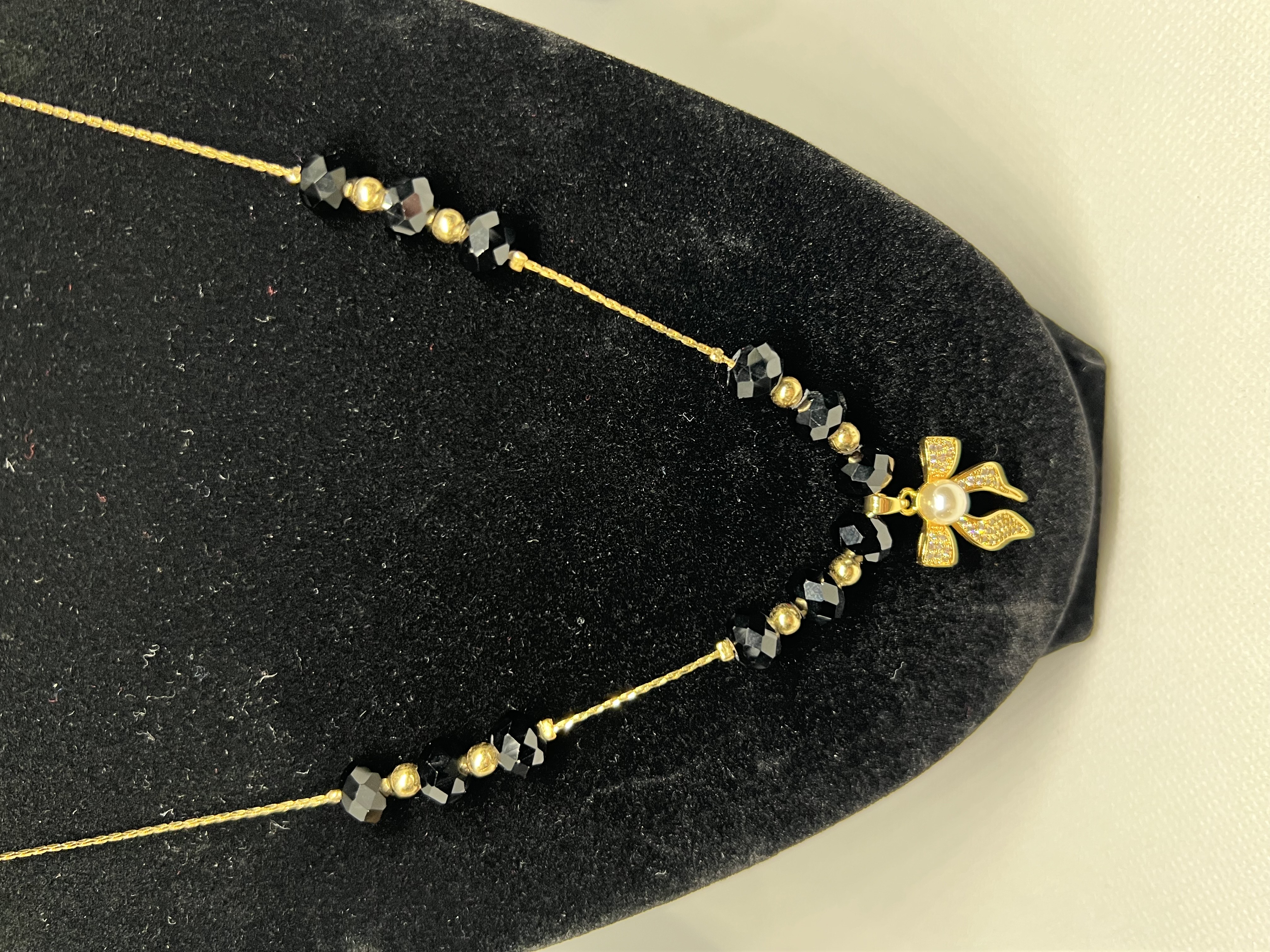 Elegant Black crystal Beads Jewelry Set