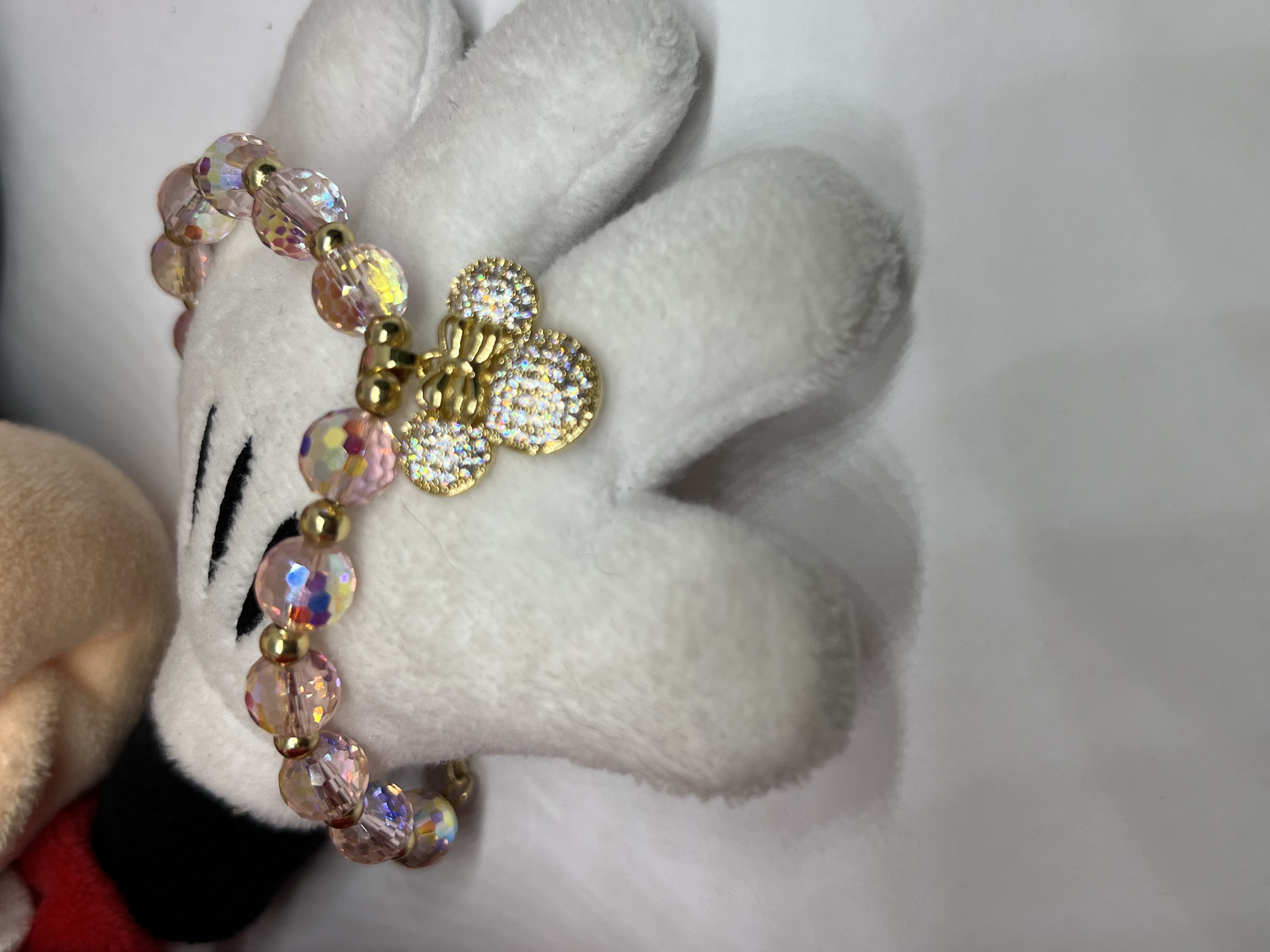 Pink Aurora Head Mouse Jewelry Set for Little Girls