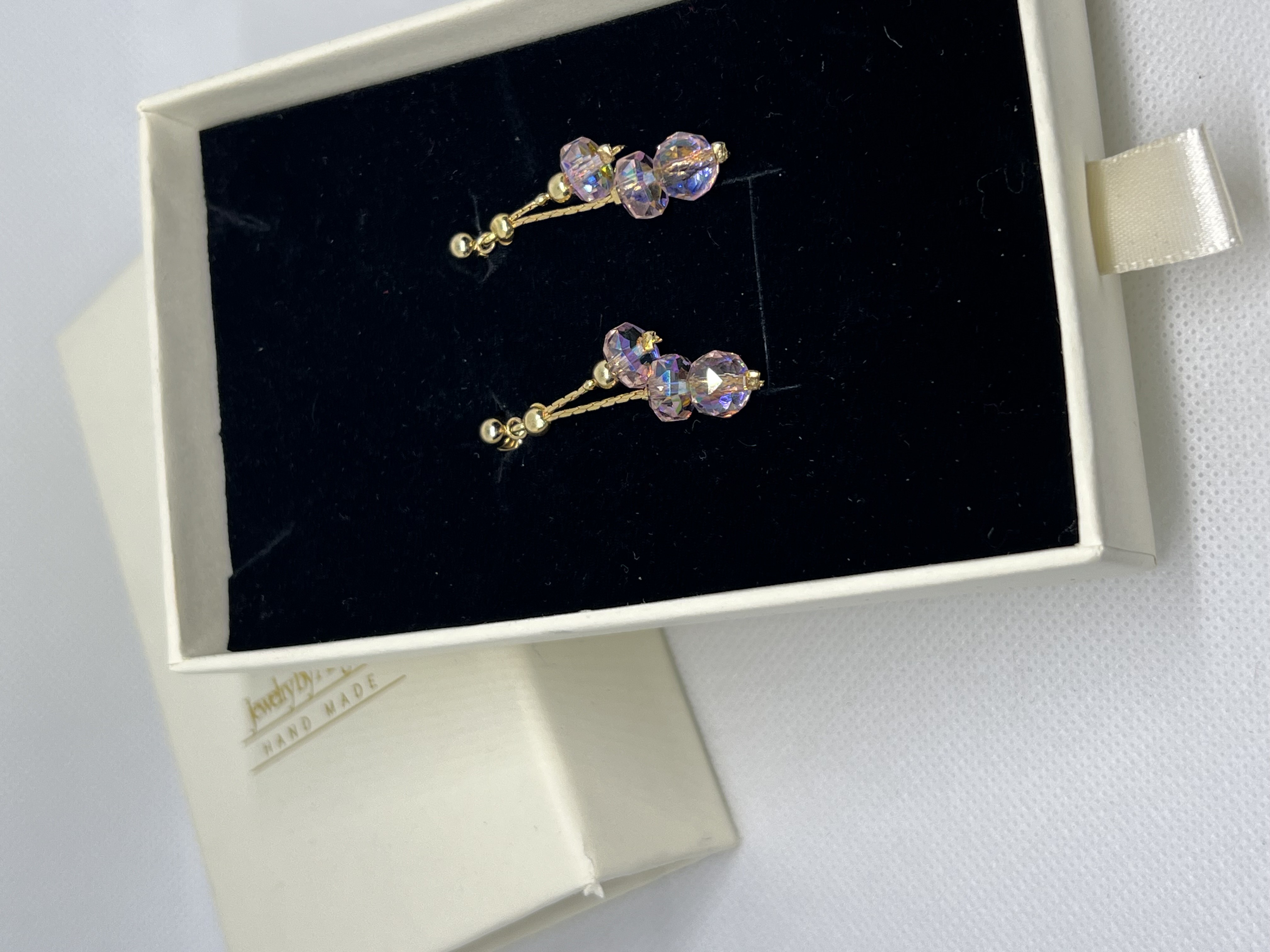 Baby Pink Crystal Jewelry Set