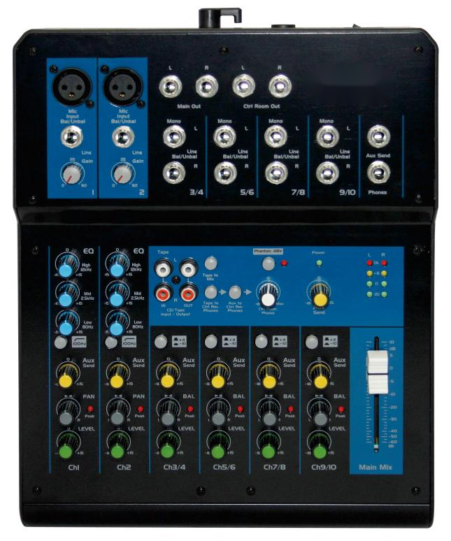 FX10 Series Analog Mixer