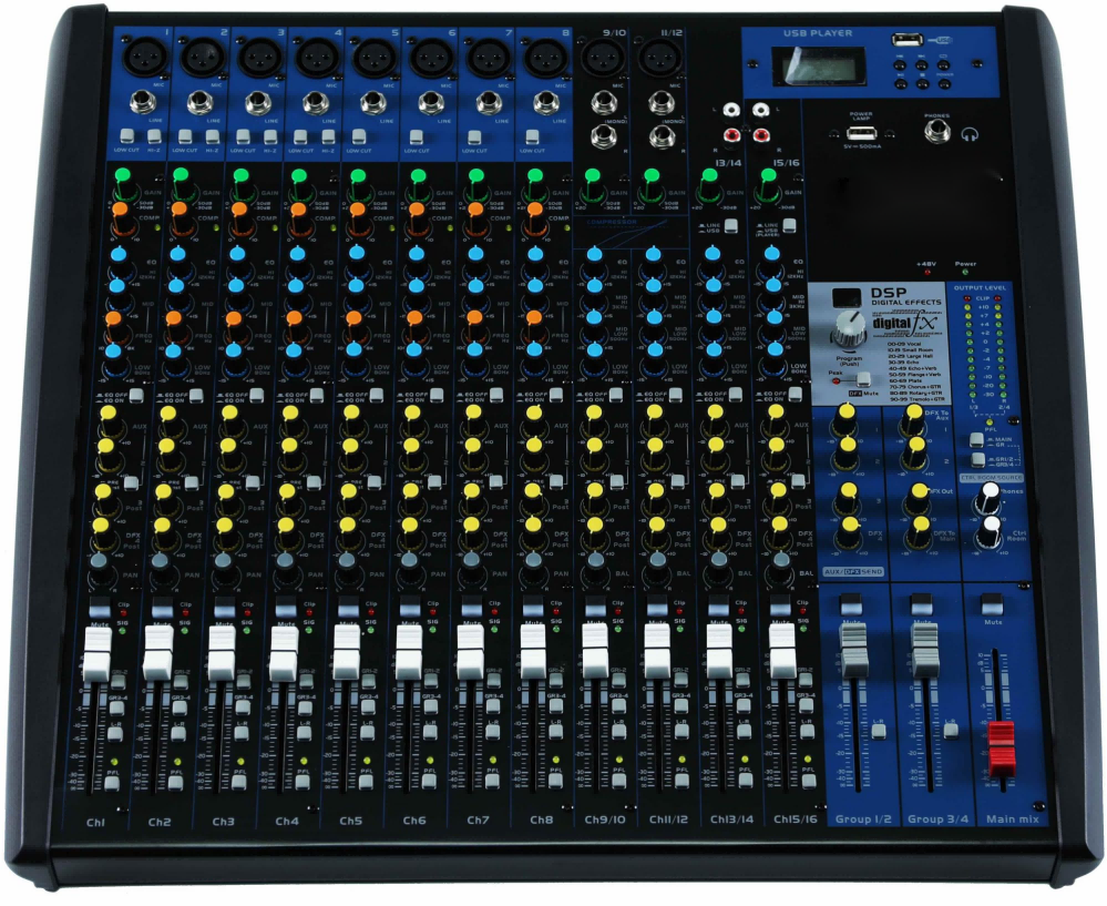 FX16 Series Analog Mixer