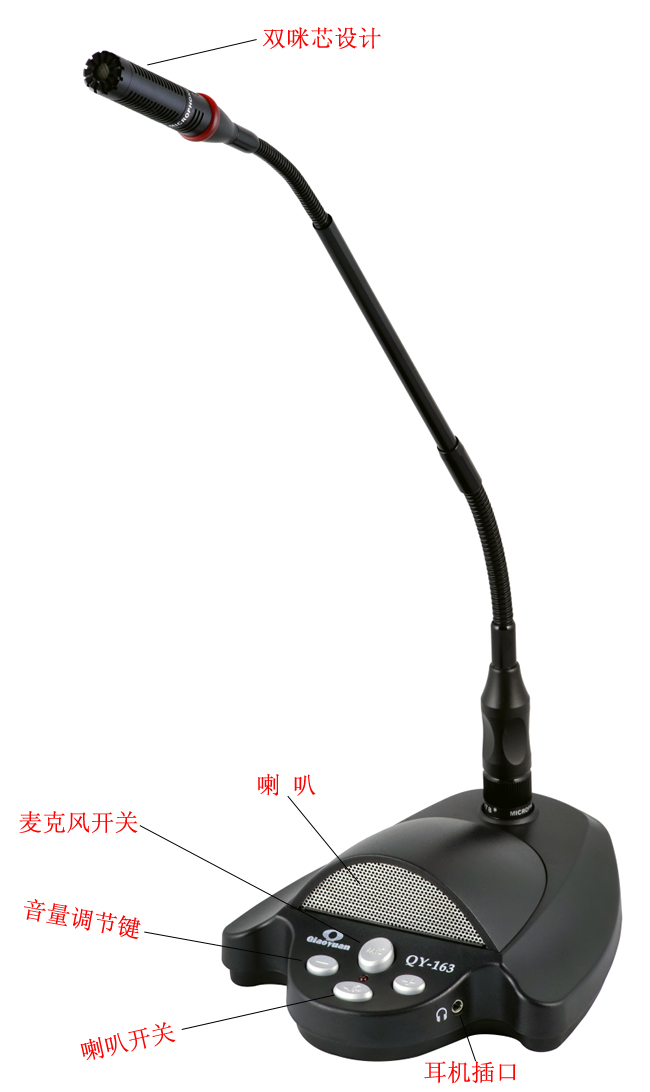 TP-163NS  Series Corded Desktop Microphone