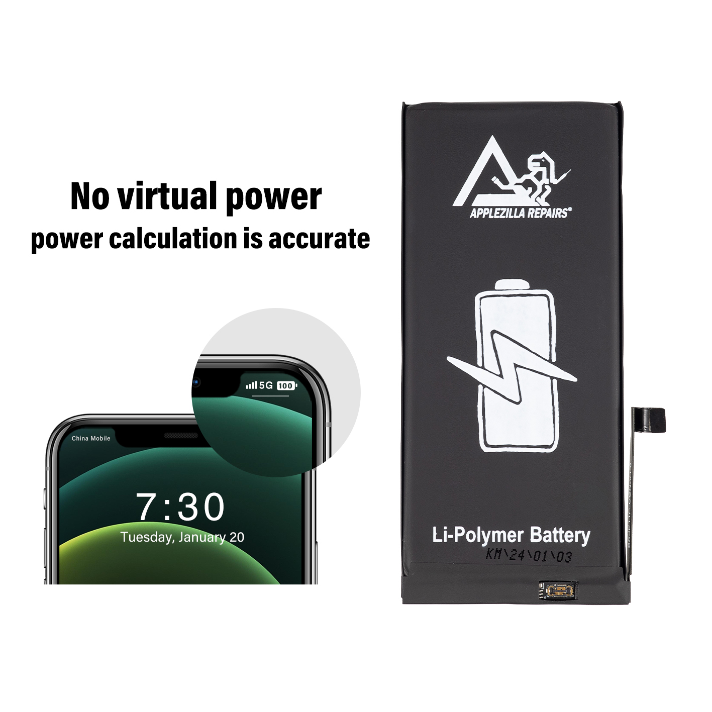 Applezilla Prime Battery V2 for Iphone 11-15Promax