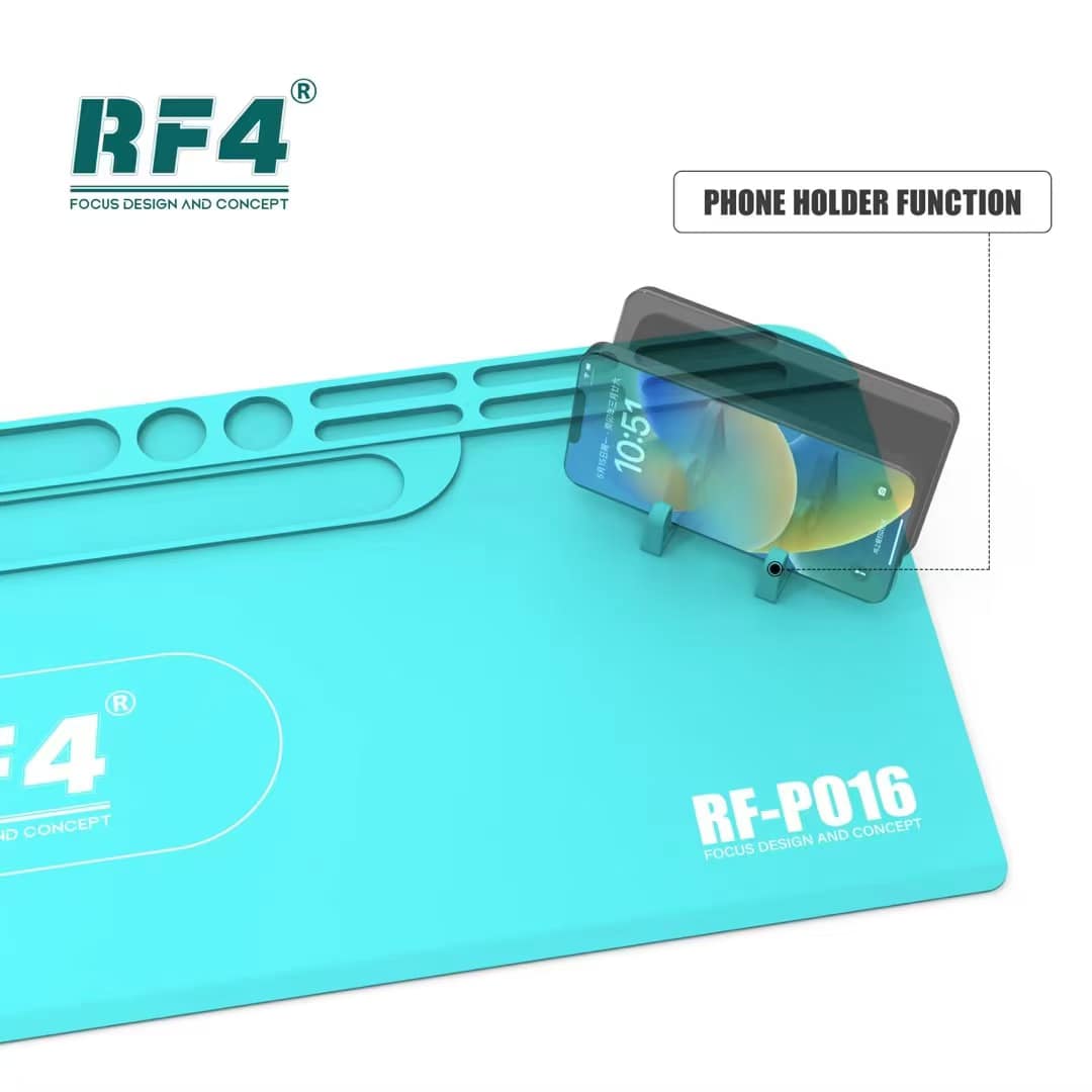 RF4 RF-PO16 Long Type Multifunctional High-Temperature Resistant Silicone Pad with Storage Bracket