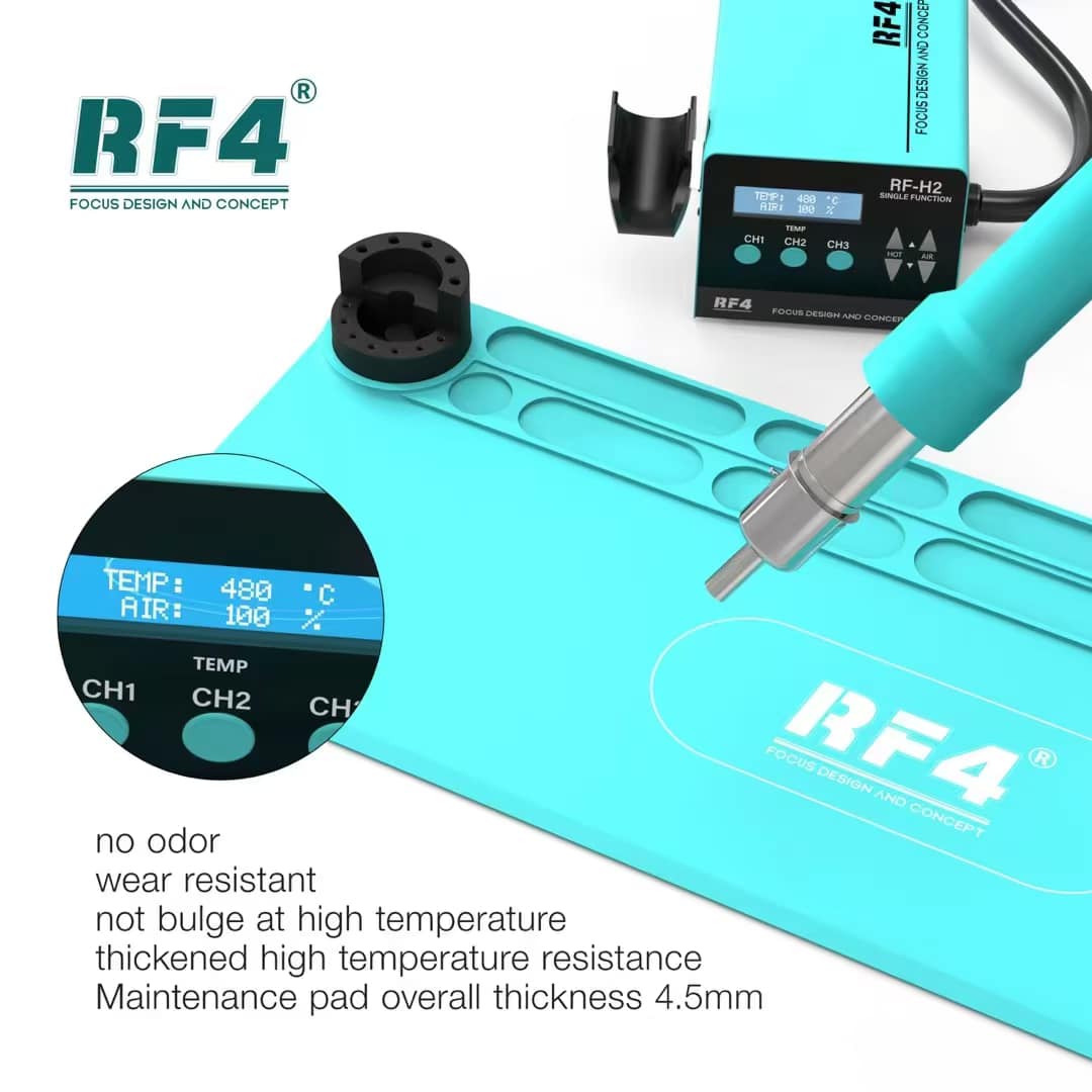RF4 RF-PO16 Long Type Multifunctional High-Temperature Resistant Silicone Pad with Storage Bracket