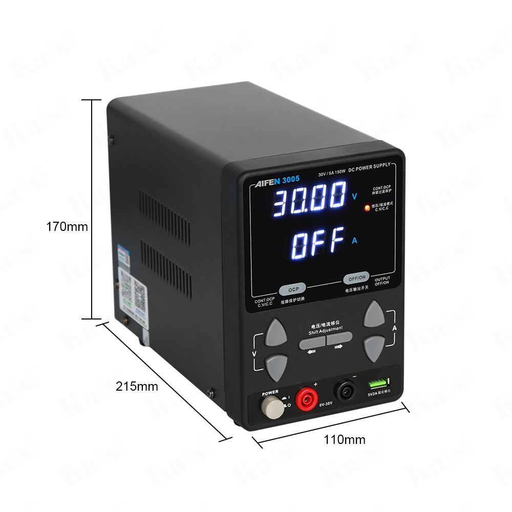 Aifen 3005 30V / 5A 150W Adjustable DC Regulate Switch Power Supply