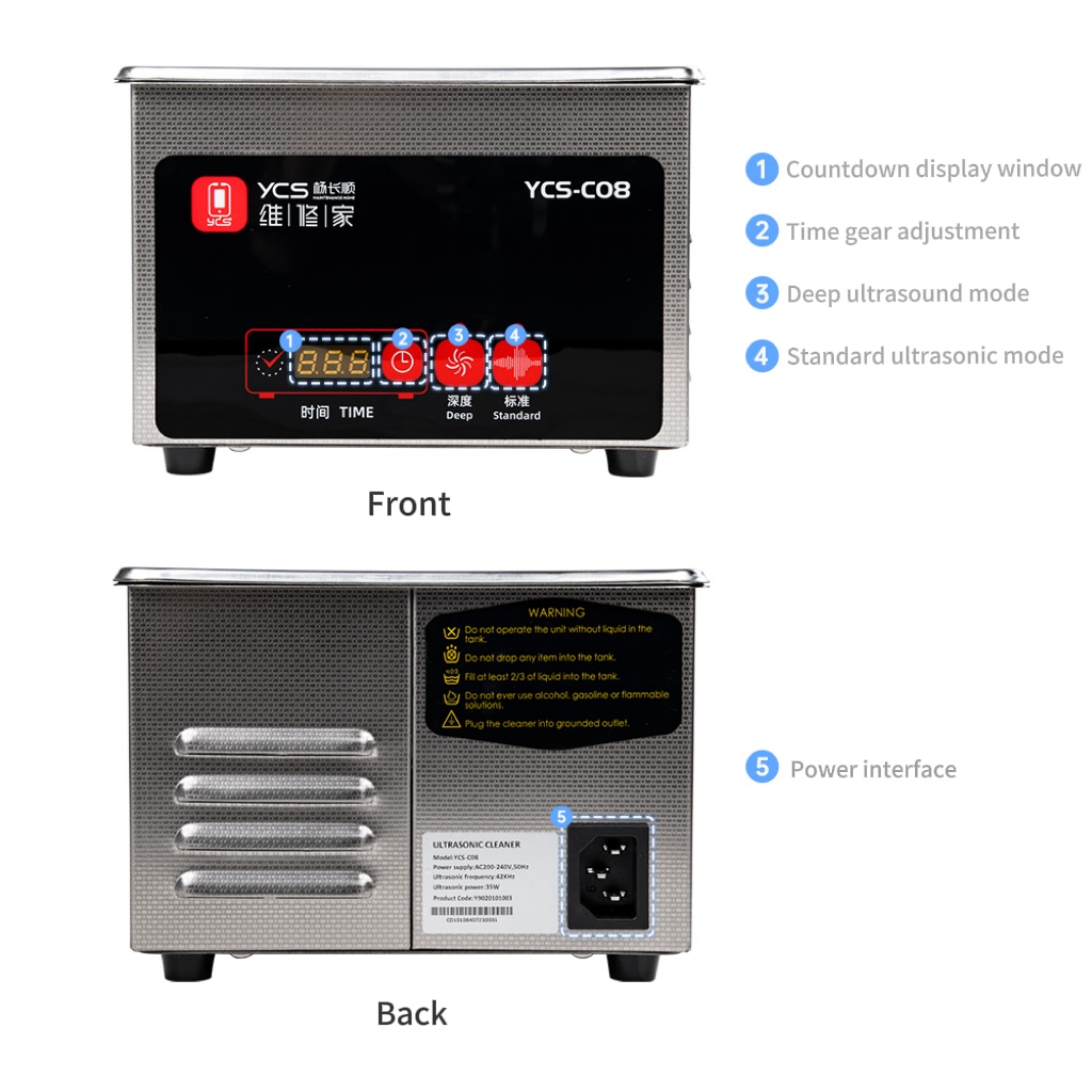 Ycs-C07 Ultrasonic Cleaner