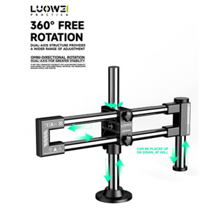 Luowei LW-GK02 Titan 360 Degree Rotating Lift Microscope Universal Dual Axis Swing Arm Stand