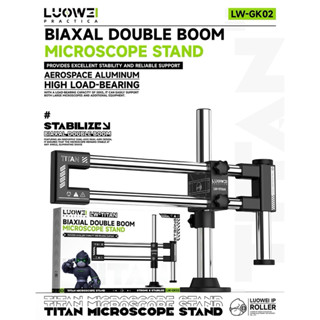 Luowei LW-GK02 Titan 360 Degree Rotating Lift Microscope Universal Dual Axis Swing Arm Stand