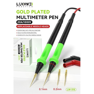 Luowei LW-315 1000V / 20A Soft Silicone Universal Multimeter Test Lead for Digital Multimeter