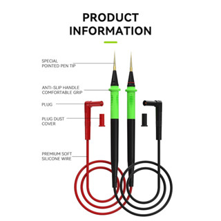 Luowei LW-315 1000V / 20A Soft Silicone Universal Multimeter Test Lead for Digital Multimeter