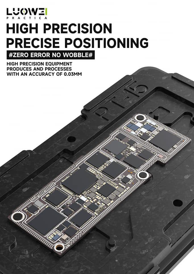 Luowei LW-PT01 Motherboard Middle Layer Planting Tin Platform Set for iPhone X to 15Pro Max
