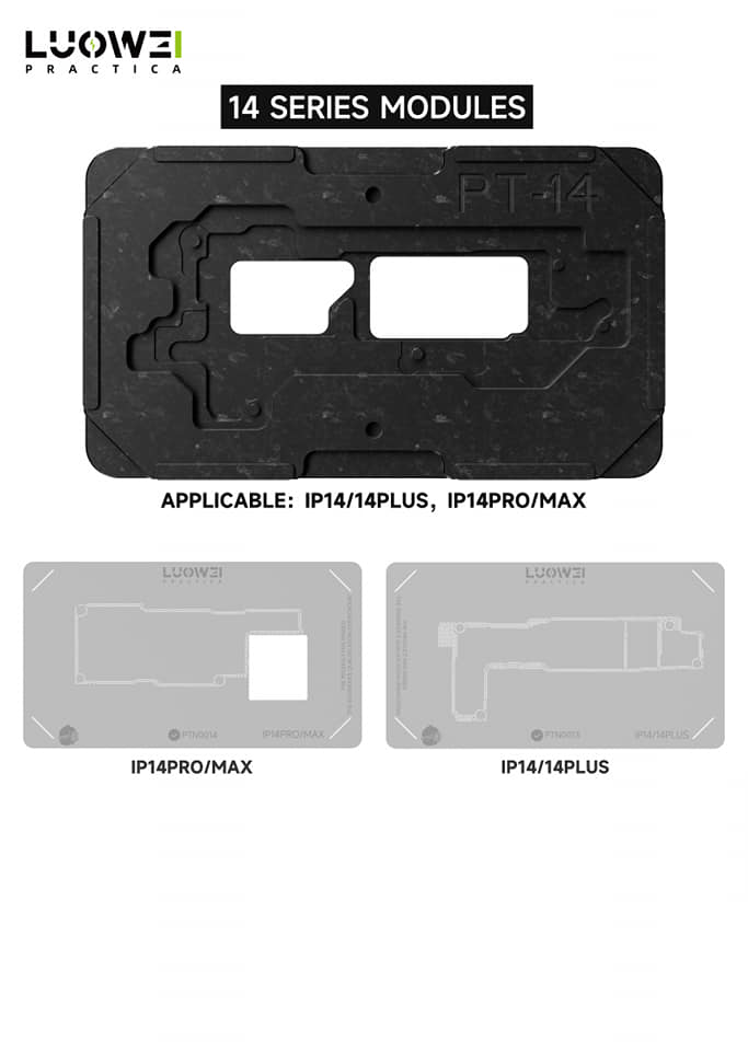 Luowei LW-PT01 Motherboard Middle Layer Planting Tin Platform Set for iPhone X to 15Pro Max