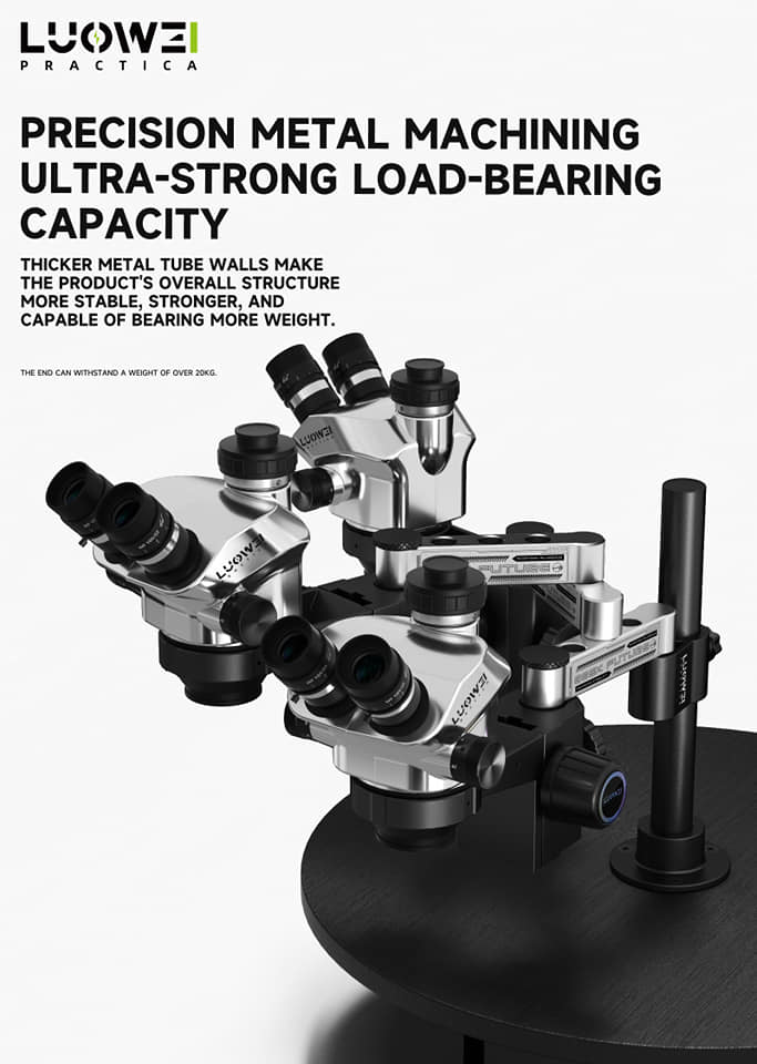 Luowei LW-GK01 Geek Future 360° Rotatable Adjustable Microscope Stand Support 99% Microscope