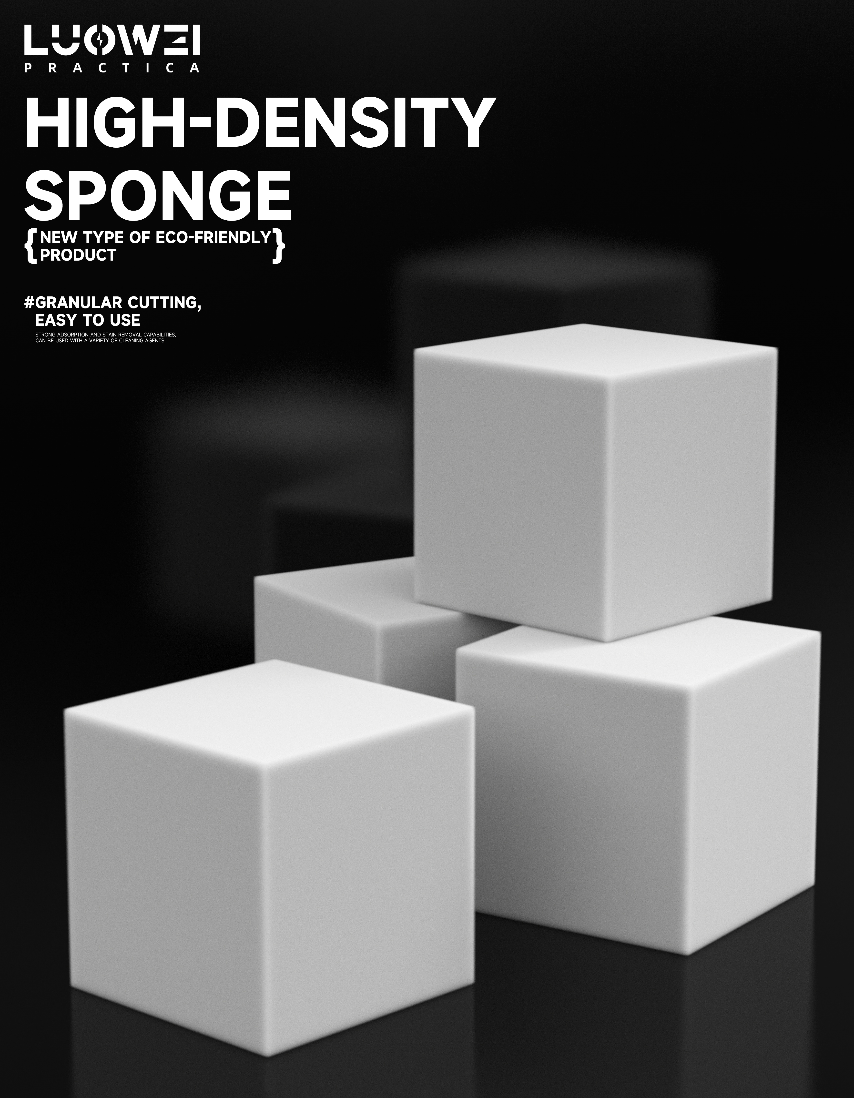 Luowei LW-322 High-Density High Adsorption Nano Cleaning Sponge for PCB Welding Cleaning
