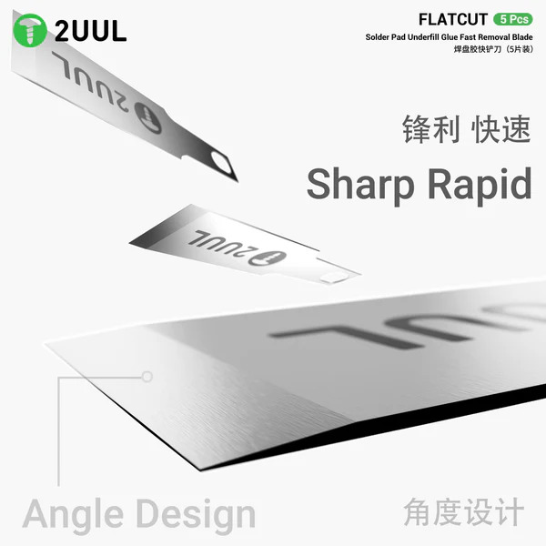 2UUL Flatcut Blade for Glue Cleaning