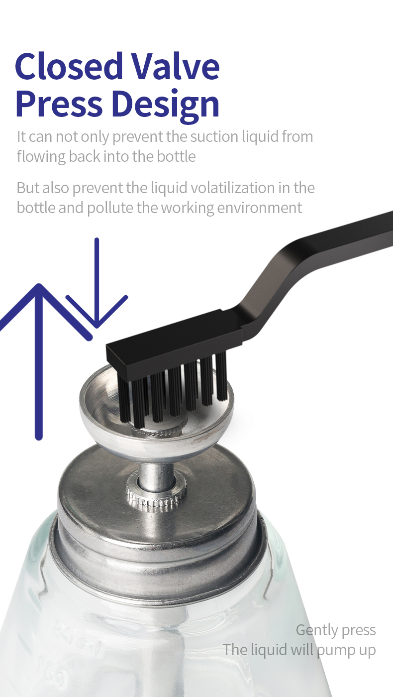 MECHANIC SD150A/B Press Glass Storage Bottle Solution Dispenser Anti-Static Anti-Corrosion