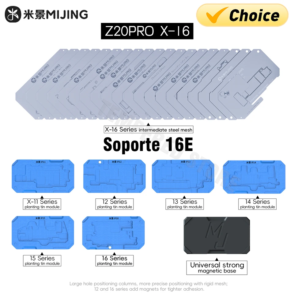  Mijing Z20 Max Middle layer plates for Iphone X-16 set