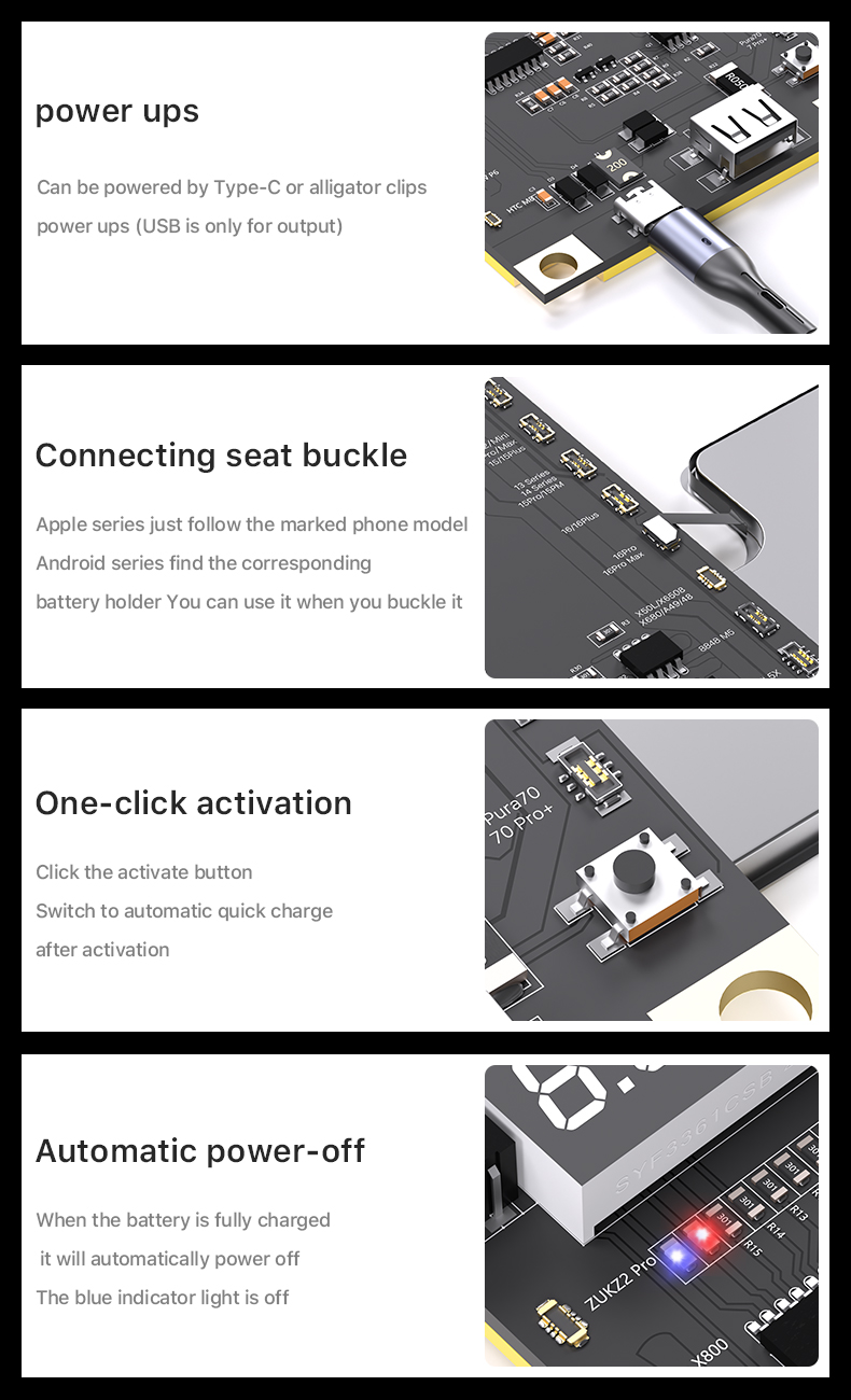  Mechanic Max28 Battery Activation Board Supported Android IOS