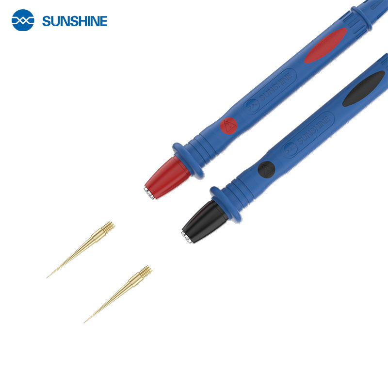  Sunshine SS-024B Interchangeable gold-plated stainless steel multimeter test leads