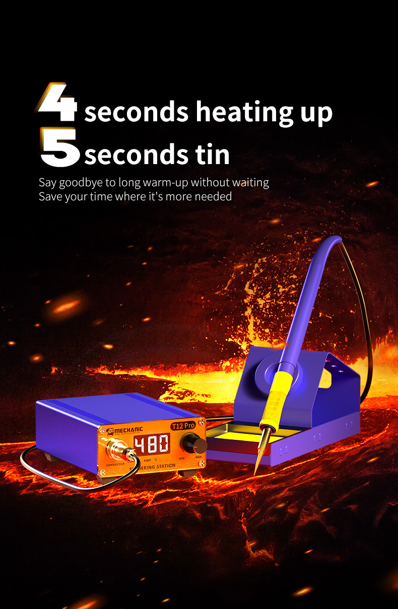 Mechanic T12 Pro Solder Station Anti-static Smart Digital Fast Heating Station