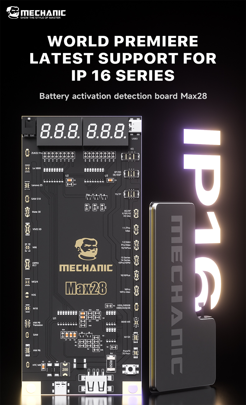  Mechanic Max28 Battery Activation Board Supported Android IOS