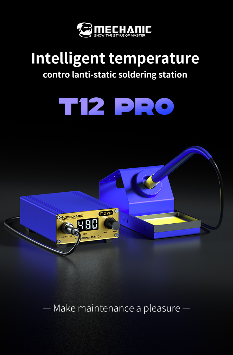 Mechanic T12 Pro Solder Station Anti-static Smart Digital Fast Heating Station