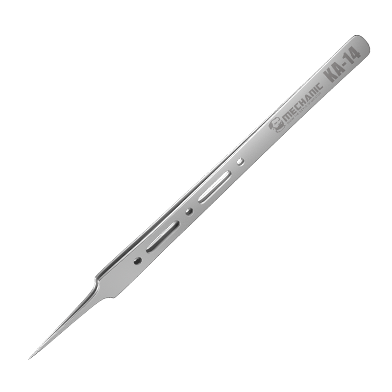  Mechanic KA14 Non-magnetic Stainless Steel Sharp Hard Micron Extra Tip Tweezers