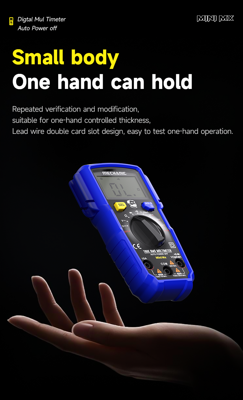 Mechanic Mini Mx Digital Multimeter Accurate Reader