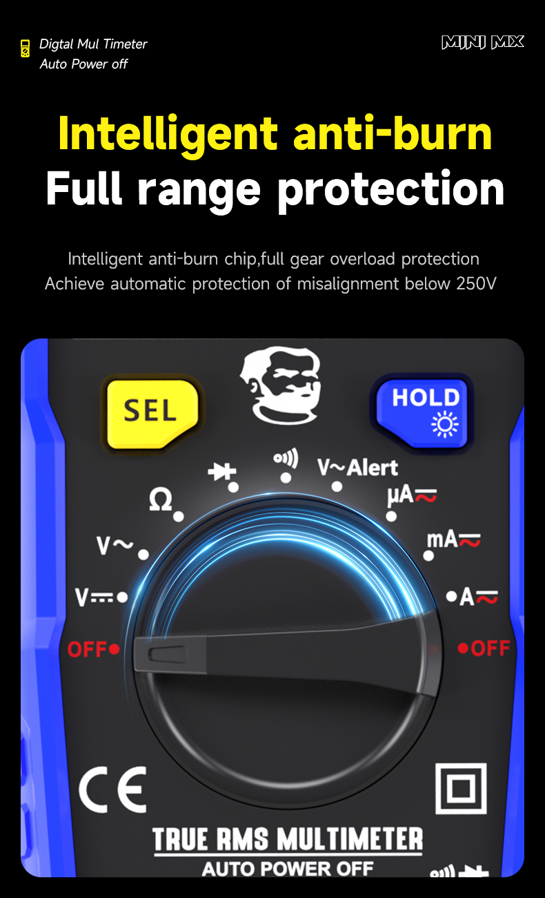 Mechanic Mini Mx Digital Multimeter Accurate Reader