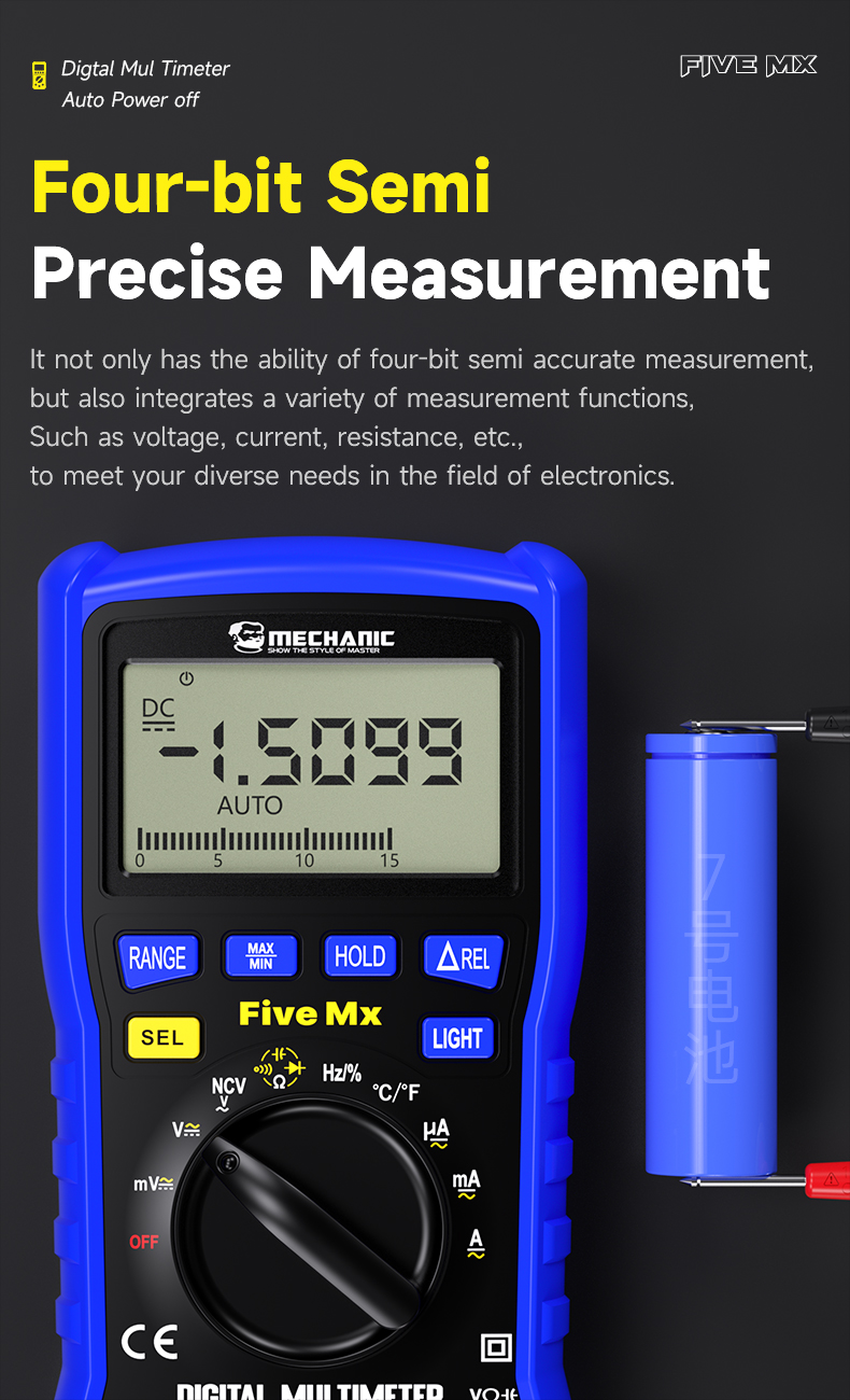 Mechanic Five Mx Digital Multimeter Accurate Tester