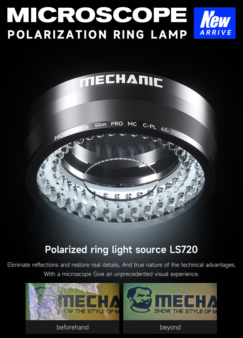 MECHANIC LS720 Microscope Polarization Ring Lamp