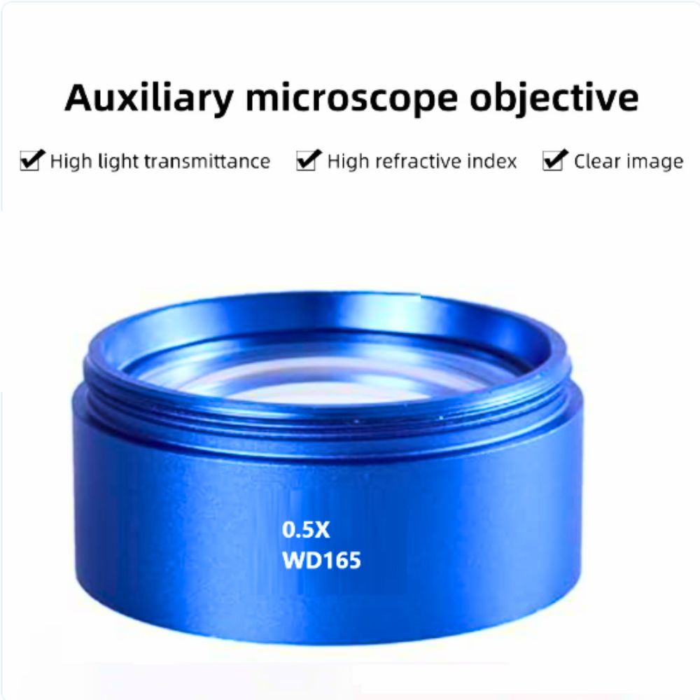 Mechanic Auxiliary Objective Lens for Microscope 0.5/0.7