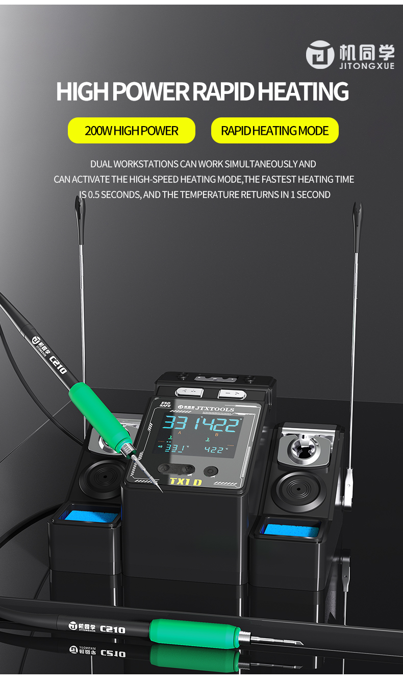 Jtx TX1-D Transformer Based Soldering Station Dual Handle