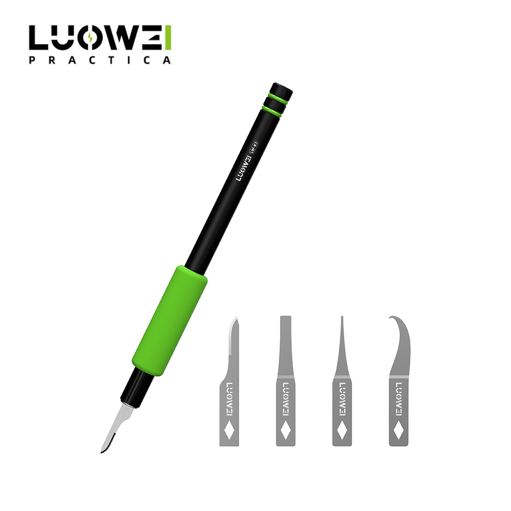 Luowei LW-K1S 4-in-1 High-Toughness High-Carbon Pry Blade Set for Motherboard IC CPU Glue Removal
