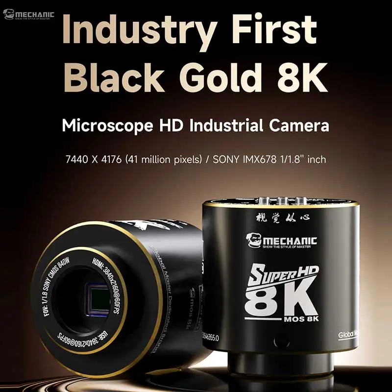  MECHANIC MOS-8K Microscope Camera 8K 4K HDMI USB Output