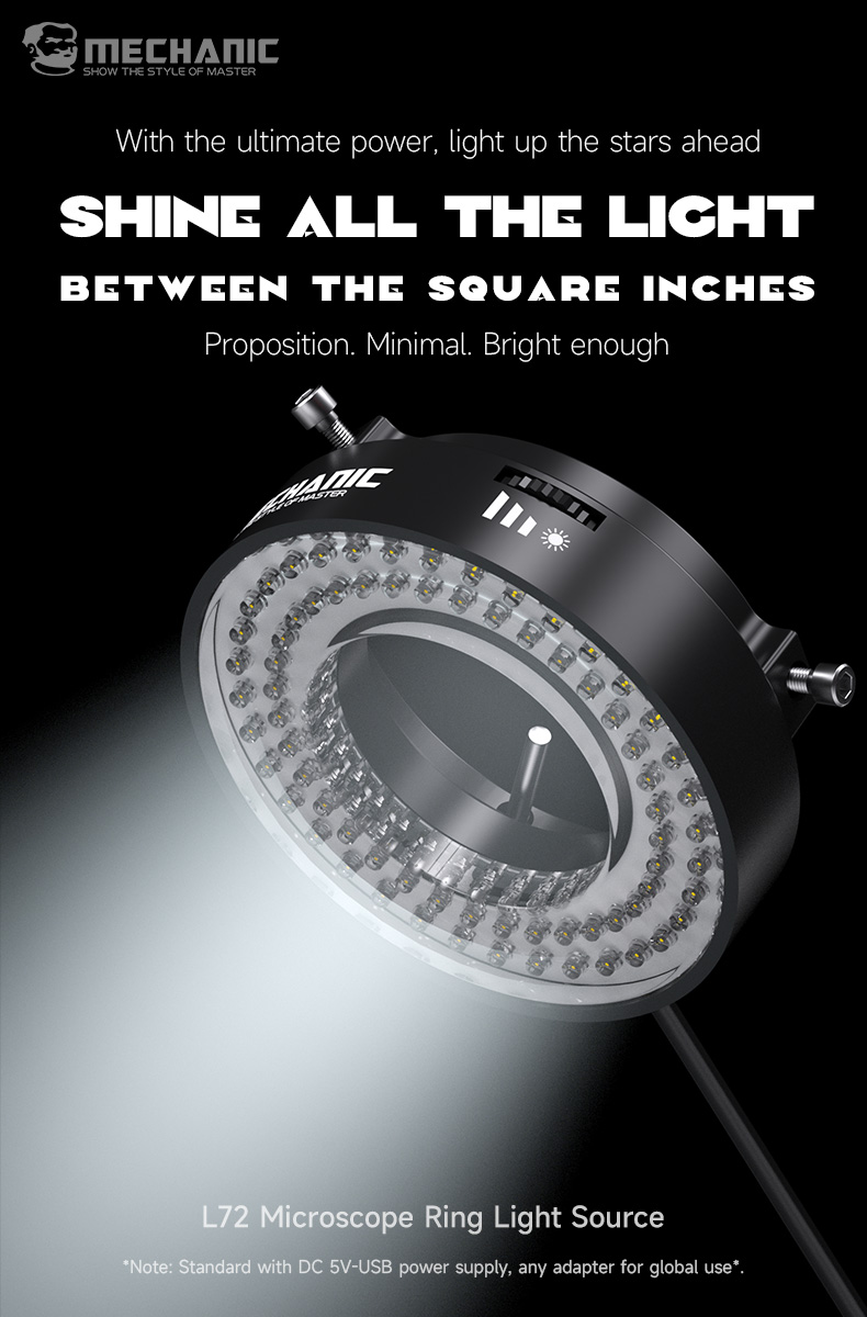 Mechanic L72 Microscope LED Ring Light