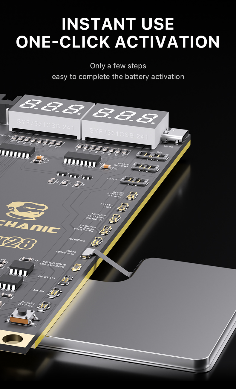  Mechanic Max28 Battery Activation Board Supported Android IOS