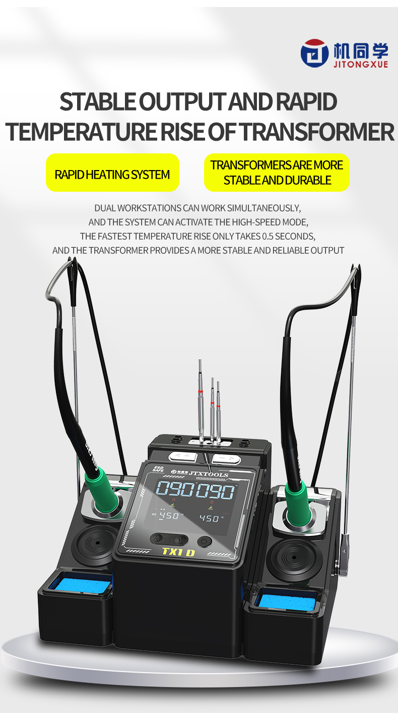 Jtx TX1-D Transformer Based Soldering Station Dual Handle