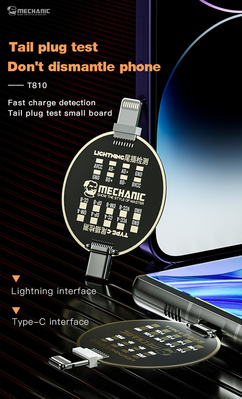 Mechanic T810 Tail Plug Test Board for Charging